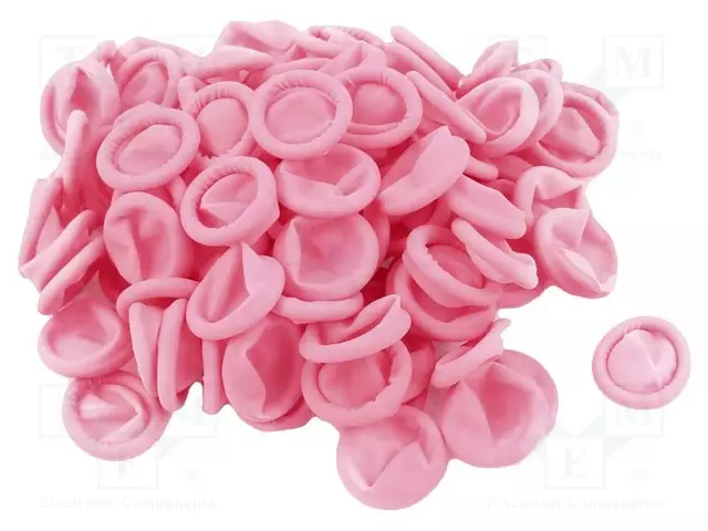 CLEANROOM-TARVIKKEET: SORMISUOJA - PINKKI - LATEX - S - Suojakäsineet - ATS-600-0616 - 1