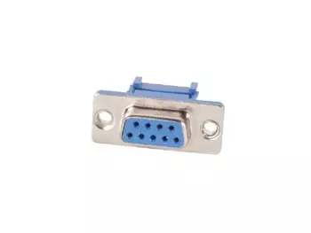 SUBD CONNECTOR FOR FLATCABLE, STRAIGHT, WITH FLANGE, 2.54mm, 9P FEMALE - D liittimet lattakaapeliin - CC056 - 1
