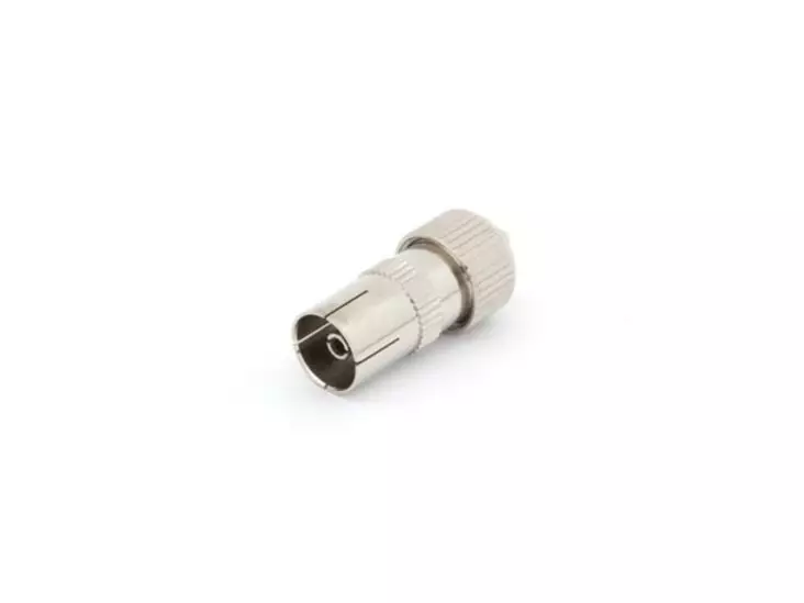 TV PLUG FEMALE 9.5mm/2.3mm, METAL - Plugit ja jakit - CV006 - 1
