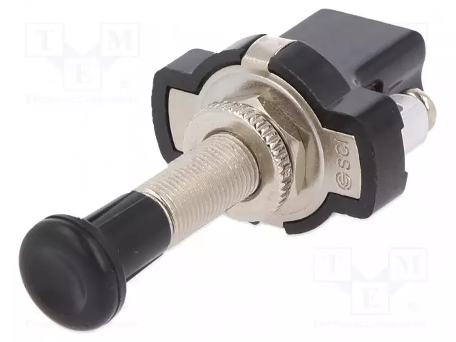 VETOKYTKIN - AS: 2 - 10A/12VDC - MUSTA - VALAISTUS: EI OLE - Vetokytkimet - A3-5BA-06 - 1