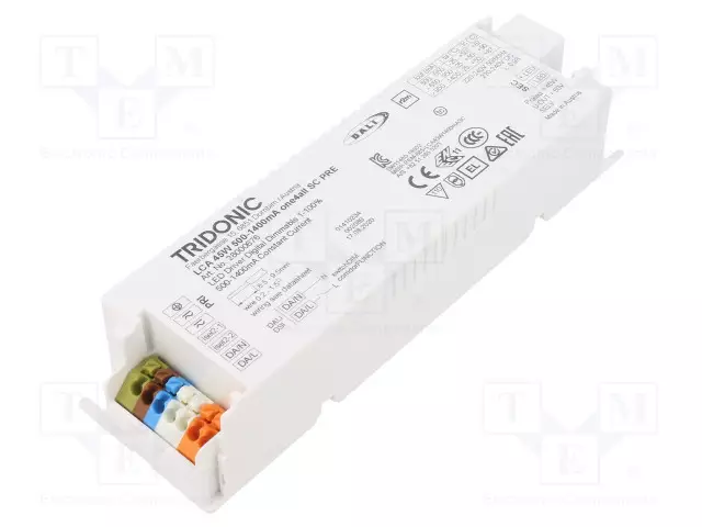 VIRTALÄHDE: IMPULSSI - LED - DALI 2 - 45W - 25÷50VDC - 500÷1400MA - LCA - LED teholähteet - 28000676 - 1