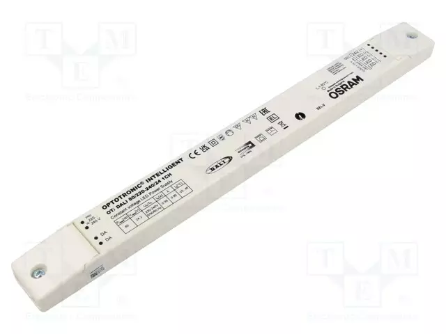 VIRTALÄHDE: IMPULSSI - LED - DALI - 80W - 24VDC - 220÷240VAC - IP20 - 93% - LED teholähteet - 4062172177986 - 1