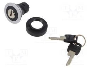 KYTKIN: KIERTO- ID-AVAIMELLA - 22MM - ASENNOT: 2 - IP65 - AS: 2 - Taulukytkimet, standardi 22mm - RRJSSA17 - 1