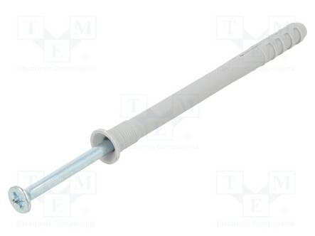 PLASTIC ANCHOR - WITH SCREW - 8X100 - ZINC-PLATED STEEL - N - 50PCS. - Ruuvit - muut - FISCHER-50357 - 1