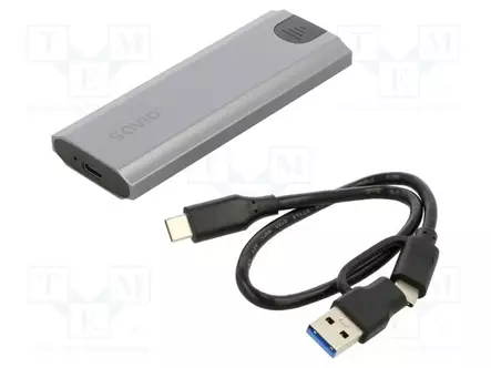 KIINTOLEVYJEN KOTELO: M.2 - PNP - USB 3.0 - 104,5X39,5X12MM - HARMAA - Tietokonetarvikkeet - muut - SAVAK-67 - 1
