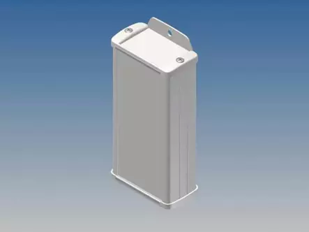 ALUMINIUM HOUSING - WHITE - 125 x 59.9 x 30.9 mm - with flange - Kotelot - G-sarja - TK13-E7 - 1