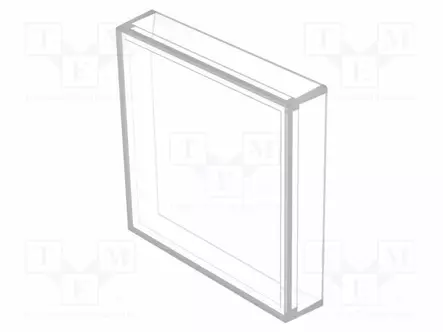NÄPPÄIMEN LINSSI - OPTOHIT - VÄRITÖN - MUOVI - 24,4X24,4MM - Taulukytkimien lisävarusteet - 704.702.7 - 1