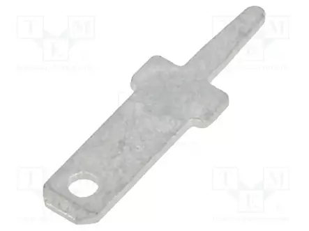 PURISTUSLIITIN - LITTEÄ - 2,8MM - 0,5MM - UROS-THT - MESSINKI - TINATTU - SUORA - Juotoskorvat ja kaapeliliittimet - PCB - KEYS1267 - 1