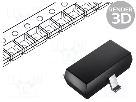 TRANSISTORI: PNP - BIPOLAARI - 30V - 0,1A - 0,25W - SOT323 - Transistorit - BC858CWH6327 - 1