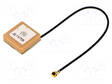 GPS ANTENNI - 0DBI - RHCP - SISÄÄNRAKENTAMISEEN - 50OHM - 15X15X6,8MM - GPS antennit - GPS-ANT047 - 1