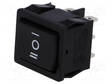 KEINUKYTKIN - DP3T - AS: 3 - ON-OFF-ON - 6A/250VAC - MUSTA - EI OLE - R13-33-AC - Keinukytkimet - RS1333DBB7 - 1
