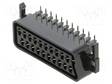LIITIN: SCART - N LIITINAARAS - 90° KULMA - PANEELIASENNETTAVA - THT - HDMI liittimet - SCART-17 - 1