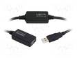 USB-TOISTIN - USB 2.0 - USB A RASIA,USB A PISTOKE MUSTA - USB kaapelit ja adapterit - UA0147 - 1