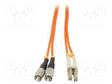 VALOKUITU PATCH-KAAPELI - OM2 - FC/UPC,LC/UPC - 3M - 50/125UM - LSZH - Patchcordit ja valokuitu-pigtailit - QOLTEC-54057 - 2