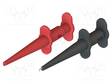 MITTAUSKOUKKU - 5A - MUSTA,PUNAINEN - 4MM - L: 126MM - Testauskoukut - CT4467 - 2