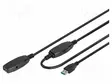 USB-TOISTIN - USB 3.0 - USB A RASIA,USB A PISTOKE MUSTA - USB kaapelit ja adapterit - DA-73107 - 1