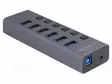 USB HUB - MICROSD,SD - HARMAA - PORTTIEN LUKU: 10 - 5GBPS - METALLI - Tietokonetarvikkeet - muut - DELOCK-64237 - 1