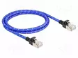 PATCH KAAPELI - U/FTP - CAT: 6A - RJ45-PISTOKE,MOLEMMIN PUOLIN - 1M - RJ45 Ethernet kaapelit - DELOCK-80377 - 1