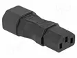 IEC C13 NAARAS-IEC C14 UROS-SUORA - 10A - 250V - Tietokone- ja laitejohdot - DELOCK-80467 - 1