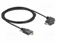 KAAPELI - USB 2.0 - USB C PISTOKE,USB C KULMALIITIN - 2M - MUSTA - USB kaapelit ja adapterit - DELOCK-80957 - 1