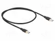 KAAPELI - USB 2.0 - USB C PISTOKE,MOLEMMIN PUOLIN - KULLATTU - 0,5M - USB kaapelit ja adapterit - DELOCK-81237 - 1