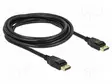 KAAPELI - DISPLAYPORT-PISTOKE,MOLEMMIN PUOLIN - DISPLAYPORT 1.2 - HDMI, DVI, DisplayPort johdot - DELOCK-83807 - 1