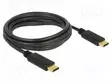 KAAPELI - USB 2.0 - USB C PISTOKE,MOLEMMIN PUOLIN - 3M - MUSTA - 3A - USB kaapelit ja adapterit - DELOCK-83867 - 1