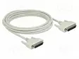 KAAPELI - D-SUB 25PIN PISTOKE,MOLEMMIN PUOLIN - PIT: 5M - BEIGE - Tietokonekaapelit ja -adapterit - DELOCK-84537 - 1