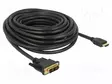 KAAPELI - DVI-D (18+1) PISTOKE,HDMI-PISTOKE - PIT: MUSTA - HDMI, DVI, DisplayPort johdot - DELOCK-85587 - 1