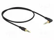 KAAPELI - 0,5M - PINNOITUS: KULLATTU - MUSTA - 24AWG - Muut audio-videokaapelit - DELOCK-85607 - 1
