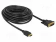 KAAPELI - DVI-D (24+1) PISTOKE,HDMI-PISTOKE - PIT: MUSTA - HDMI, DVI, DisplayPort johdot - DELOCK-85657 - 1