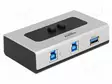 SWITCH - USB 3.0 - MUSTA,HARMAA - MUOVI - PORTTIEN LUKU: 3 - USB kaapelit ja adapterit - DELOCK-87667 - 1