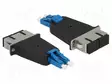 ADAPTERI - LC/PC,SC/PC - MUSTA,SININEN - -40÷80°C - Patchcordit ja valokuitu-pigtailit - DELOCK-87947 - 1