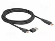 KAAPELI - USB 2.0 - USB A PISTOKE,USB C PISTOKE,MOLEMMIN PUOLIN - USB kaapelit ja adapterit - DELOCK-88137 - 1