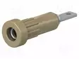 LABORATORY CONNECTOR: 2MM BANANA - SOCKET - 30VAC - 60VDC - 10A - BROWN - Banaanijatkoliittimet - EB2-F-27 - 1