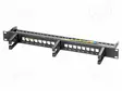 PATCH-PANEELI - PATCH PANEL - RACK - MUSTA - PORTTIEN LUKU: 16 - RJ liittimet - LOG-NK4077 - 1