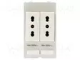 PLUG SOCKET MODULE DOUBLE ITALY (CEI) - Erikoisliittimet - 39500010007 - 1