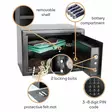 ELECTRONIC SAFE BOX - 20 x 31 x 20 cm - Kassakaapit ja setelintunnistimet - BG90017 - 5