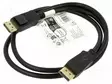 KAAPELI - DISPLAYPORT-PISTOKE,MOLEMMIN PUOLIN - PVC - 1M - MUSTA - HDMI, DVI, DisplayPort johdot - GOOBAY-74777 - 1