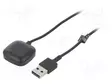 KAAPELI: ÄLYKELLON LATAAMISEEN - FITBIT - 1M - 1A - MUSTA - USB kaapelit ja adapterit - AK-SW-27 - 1
