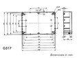 KOTELO ABS-MUOVIA 222x146x55mm TIIVIS SISÄKKEILLÄ - Kotelot - G-sarja - G317 - 1