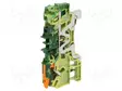LIITIN: KISKO-2102 - 24A - 800V - PUSH-IN - KELTA-VIHREÄ - 0,25÷2,5MM2 - Kiskoliittimet - 2102-1307 - 1