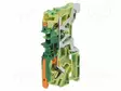 LIITIN: KISKO-2104 - 32A - 800V - PUSH-IN - KELTA-VIHREÄ - 0,5÷6MM2 - Kiskoliittimet - 2104-5207 - 1