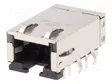 LIITIN: RJ45 - PISTORASIA - PIN: 8 - CAT: 5E - SUOJATTU - 8P8C - THT - RJ liittimet - L834-1G1T-S7 - 1