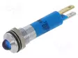 MERKKIVALO: LED - KUPERA - SININEN - 12VDC - 12VAC - Ø8MM - IP67 - ØLED: 5MM - Merkkivalot ja pienoislamput - 19080257 - 1