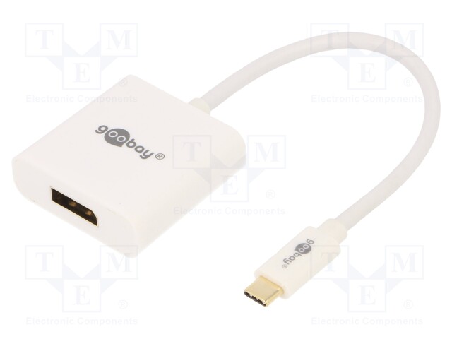 ADAPTERI - USB 3.0 - DISPLAYPORT-PISTORASIA,USB C PISTOKE - 0,2M - USB kaapelit ja adapterit - USB.C-ADAP-17 - 1