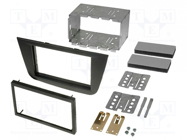 AUTORADION KEHYS - SEAT - 2 DIN - MUSTA - Kehykset autoradioille - RAM-40.158.7 - 1
