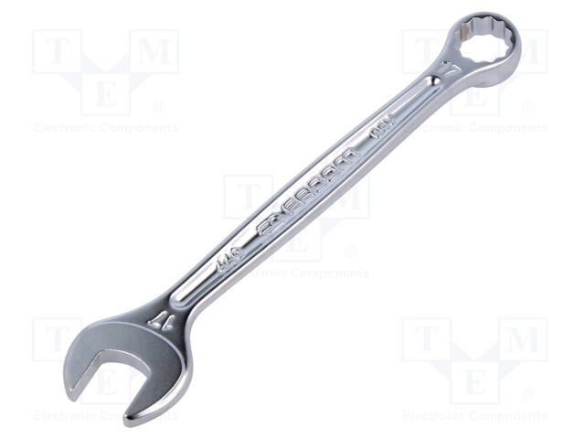 WRENCH: COMBINATION SPANNER - DOUBLE-SIDED - 17MM - L: 202MM - SATIN - Vääntötyökalut ja kiintolenkit - FACOM-440.17 - 1