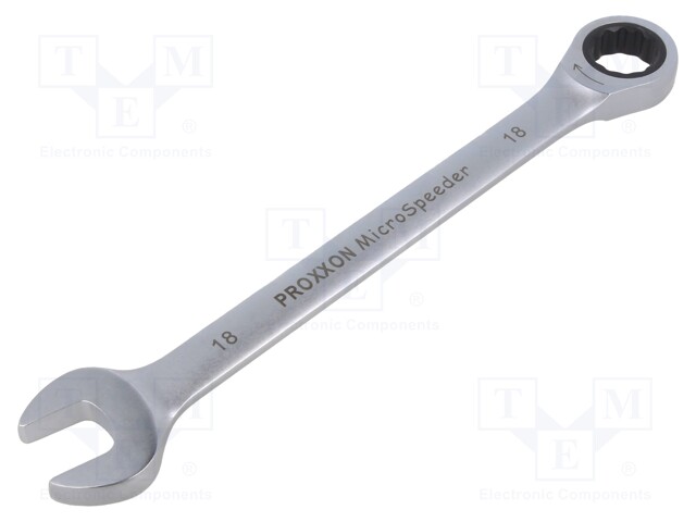 WRENCH: COMBINATION SPANNER - RATTLE - 18MM - MICROSPEEDER - Vääntötyökalut ja kiintolenkit - PR23267 - 1