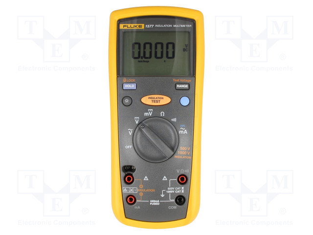 YLEISMITTARI - LCD - (6000) - I DC: 0,01÷60MA,400MA - IP40 - Digitaaliyleismittarit - FLK-1577 - 1